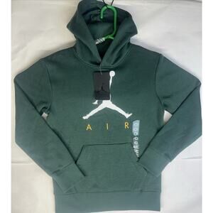 Jordan Jumpman Hoodie Green Air Pullover Youth M Winter Wear Street Style